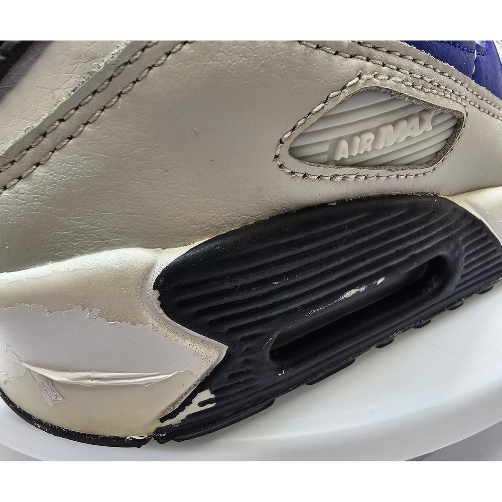 Nike Air Max 90 LTR White Racer Blue Light Bone DV3607-100 Size 5.5Y Youth - Picture 5 of 11
